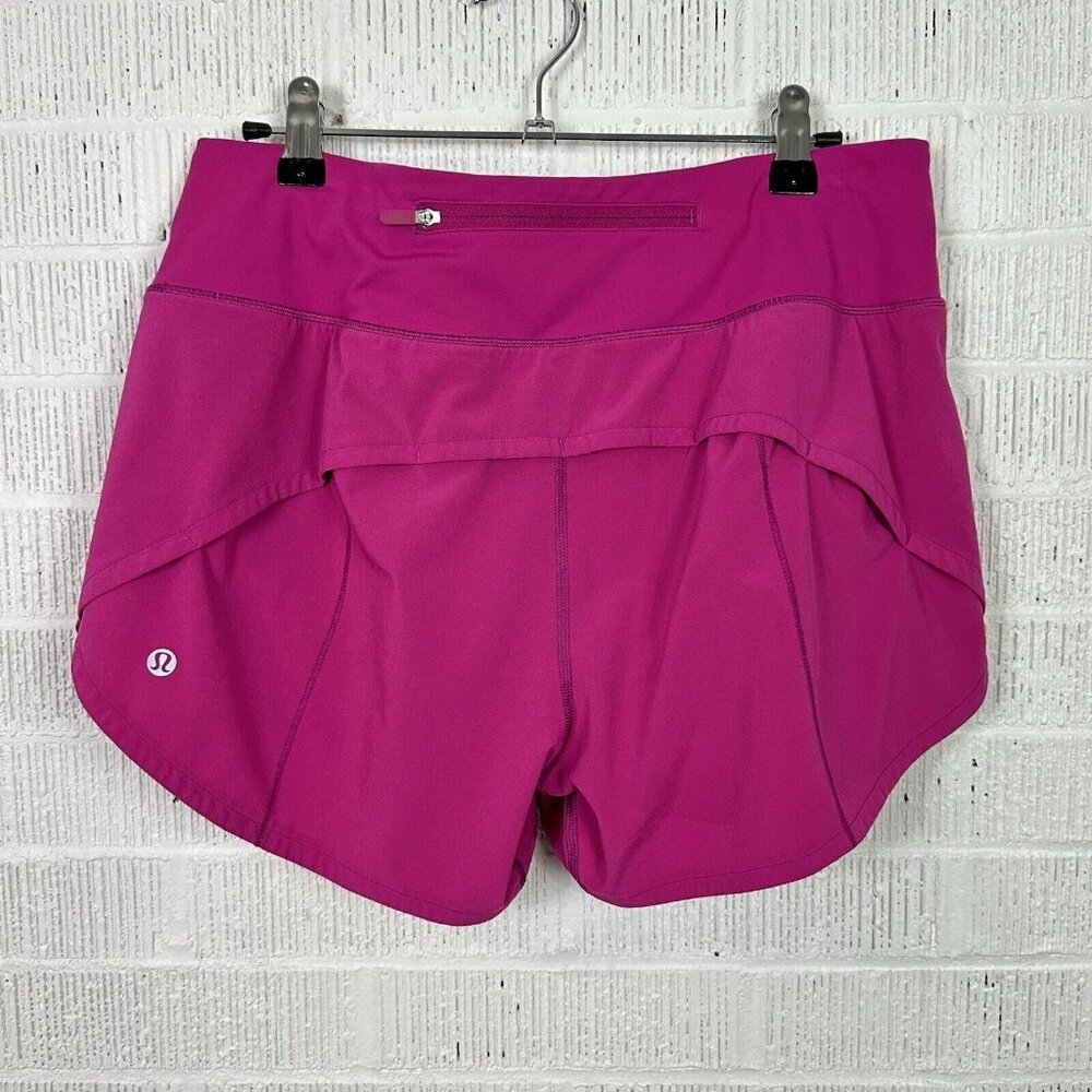 Lululemon Size 8 Speed Up MR Short 4” Lined  Sonic Pink